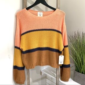 Billabong Seeing Stripes Sweater NWT Large